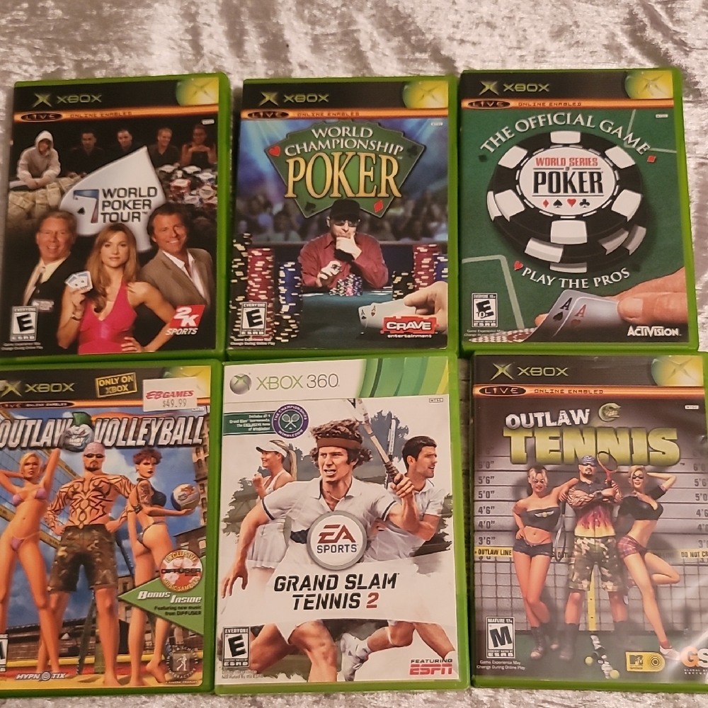 Xbox Game Bundle 6 Total. Sold Together